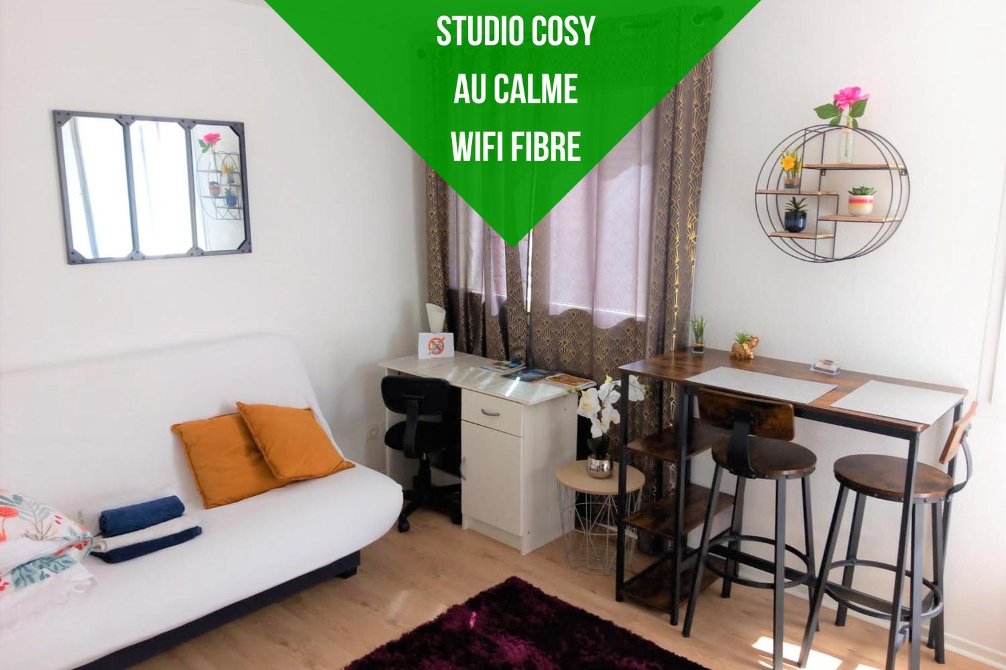 Le Zen -Studio Tout Equipe- Wifi Fibre- Centre Ville Avec Parking Tarbes Exteriör bild